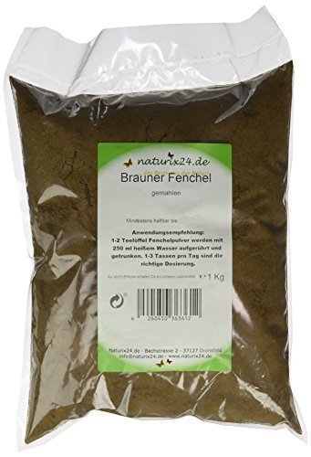 Naturix24 Fenchel Braun Gemahlen, 1er Pack (1 x 1 kg) von Naturix24