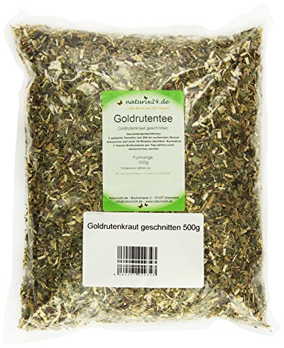 Naturix24 Goldruten Tee, Goldrutenkraut geschnitten – Beutel, 3er Pack (3 x 500 g) von Naturix24