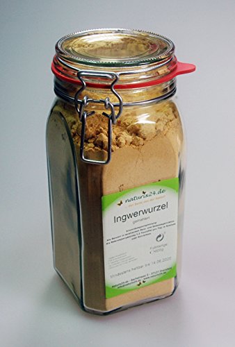 Naturix24 – Ingwerpulver – im Drahtbügelglas 1550 ml von Naturix24