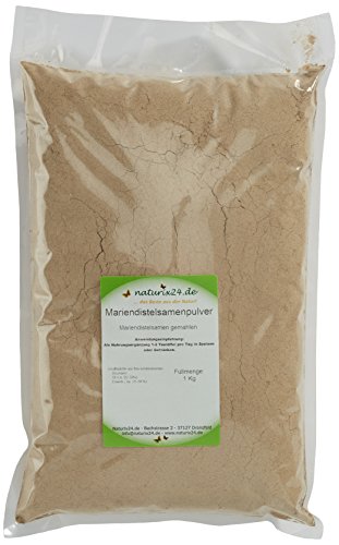 Naturix24 Mariendistelsamen gemahlen, 2er Pack (2 x 1 kg) von Naturix24