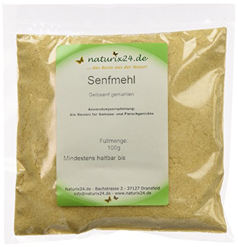 Naturix24 Senfpulver, Gelbsenf gemahlen - Beutel, 6er Pack (6 x 100 g) von Naturix24