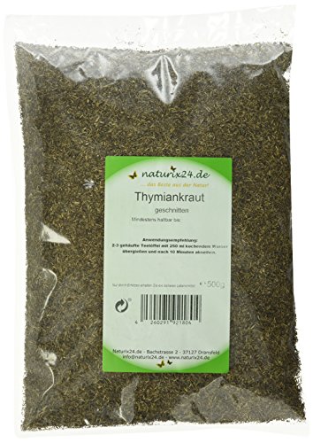 Naturix24 Thymianblätter, Thymian gerebelt, 1er Pack (1 x 500 g) von Naturix24