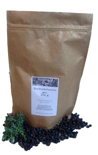 Naturix24 – Wacholderbeeren 1.Wahl ganz – 250 g Beutel von Naturix24