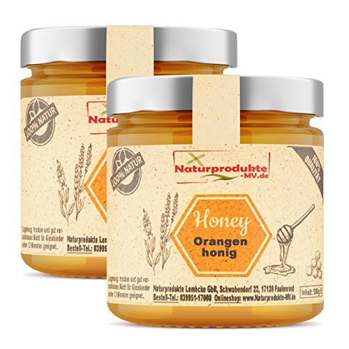 2x 500g Orangenhonig Orangenblütenhonig Orangen Honig von Naturprodukte-MV