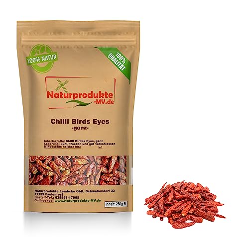 Chili Birds Eyes 2-4 cm, extra scharf von Naturprodukte-MV