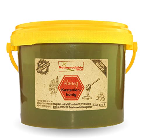 Edelkastanienhonig (2,5 kg Eimer) Kastanienhonig Kastanien Honig Herkunft Italien/Spanien von Naturprodukte-MV