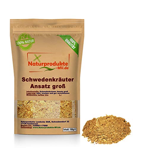 Schwedenkräuter Ansatz Groß (100g) Schweden Kräuter Ansatzkräuter von Naturprodukte-MV