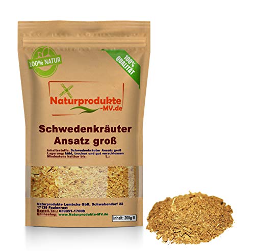 Schwedenkräuter Ansatz Groß (200g) Schweden Kräuter Ansatzkräuter von Naturprodukte-MV