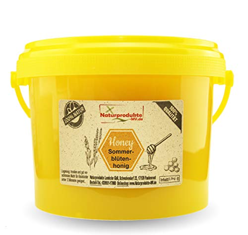 Sommerblütenhonig 2,5 kg Herkunft Deutschland Eimer Blütenhonig Honig von Naturprodukte-MV