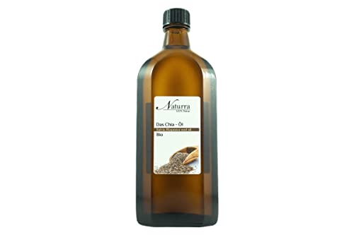 Naturra BIO Chiaöl 250ml Kaltpressung unraffiniert nativ OMEGA-3 Glasflasche Küchenöl Speiseöl Würzöl von Naturra