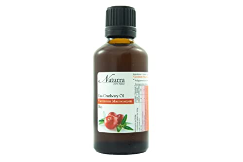 Naturra BIO Cranberrysamenöl 10ml Kaltpressung unraffiniert nativ OMEGA-3 Glasflasche Küchenöl Speiseöl Würzöl von Naturra