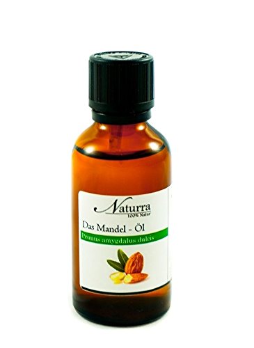 Naturra BIO Mandelöl kaltgepresst nativ 50ml Speiseöl in lichtgeschützter Apothekerflasche von Naturra