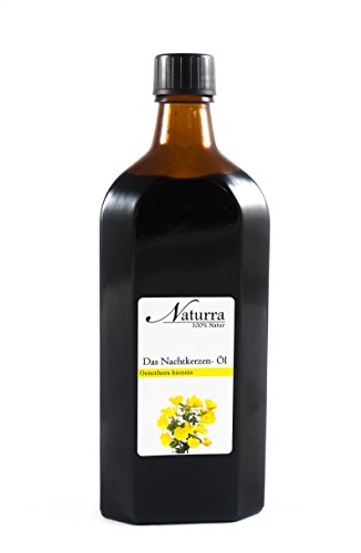 Naturra BIO Nachtkerzenöl kaltgepresst nativ 250ml Speiseöl lichtgeschützte Glasflasche von Naturra