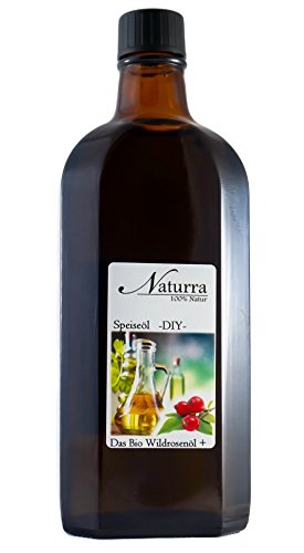 Naturra BIO Speiseöl Hagebuttenkernöl (Wildrosenöl) DUO mit Avocadoöl 250ml Glas von Naturra