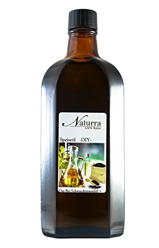 Naturra BIO Speiseöl Schwarzkümmelöl DUO mit Arganöl 250ml Glas - Echter ägyptischer Bio-Schwarzkümmel von Naturra