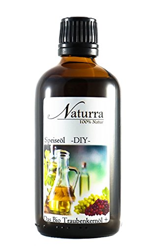 Naturra BIO Speiseöl Traubenkernöl DUO mit Hanfsaatöl 100ml Glas von Naturra