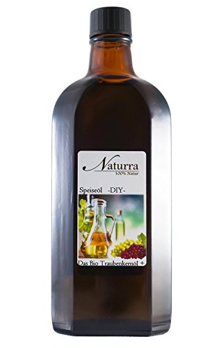 Naturra BIO Speiseöl Traubenkernöl DUO mit Wildrosenöl 250ml Glas von Naturra