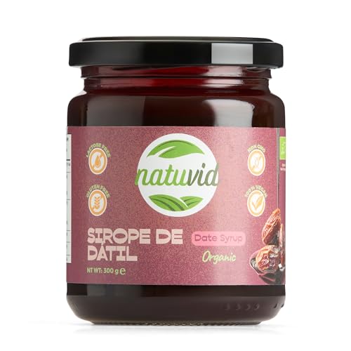 Dattelsirup Natuvid | BIOLOGISCH | 300g | GLUTENFREI | LAKTOSEFREI | 100% VEGAN | NICHT-GVO von Natuvid