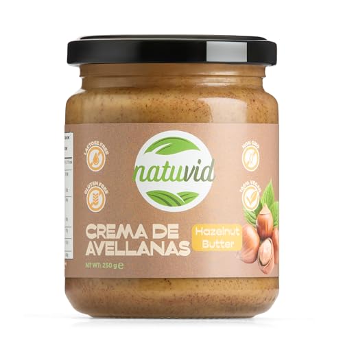 Haselnuss-Creme Natuvid | BIO | 250g | GLUTENFREI | LAKTOSEFREI | 100% VEGAN | NON-GMO von Natuvid