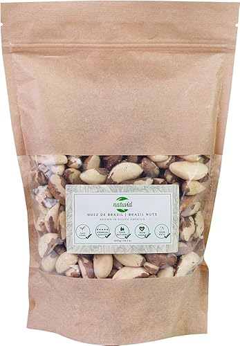 Naturbelassene brasilianische Nüsse von Natuvid 1 kg | PREMIUM | GMO-frei | Ohne Salz | Keto | 100% Vegan von Natuvid