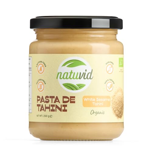 Tahini-Paste Natuvid | BIOLOGISCH | 250g | GLUTENFREI | LAKTOSEFREI | 100% VEGAN | NICHT-GVO von Natuvid