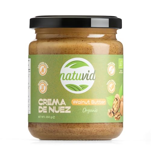 Walnusscreme Natuvid | BIOLOGISCH | 250g | GLUTENFREI | LAKTOSEFREI | 100% VEGAN | NICHT-GVO von Natuvid