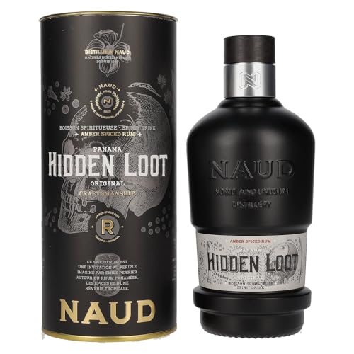 Naud HIDDEN LOOT Amber Spiced Rum 40% Vol. 0,7l in Geschenkbox von Naud