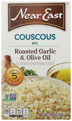 Near East, Couscous Gerösteter Knoblauch und Olivenöl-Mischung, 164 ml, 4 Stück von Near East