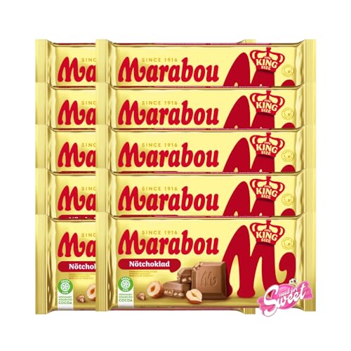 10x Marabou Nöt 220g Milchschokolade mit Haselnussstückchen von Needforsweet