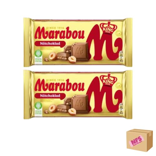 2x Marabou Schokolade Haselnuss- Qualität aus Schweden – Exklusiv verpackt im Needforsweet Karton von Needforsweet