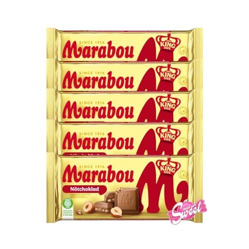 5x Marabou Nöt 220g Milchschokolade mit Haselnussstückchen von Needforsweet