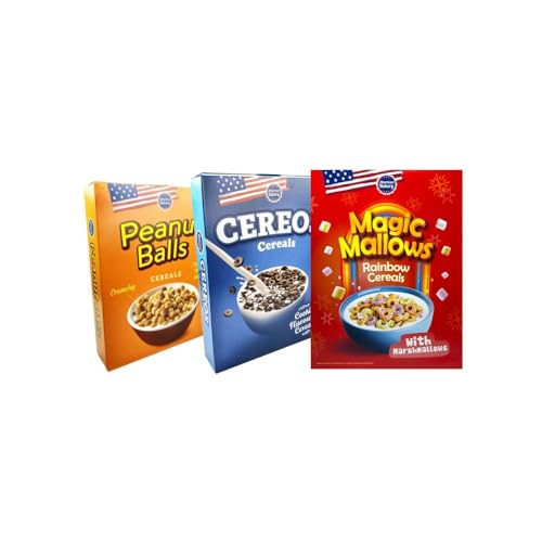 American Cereals Testpaket – Süßer Frühstücksgenuss, 3 Sorten, 545g von Needforsweet
