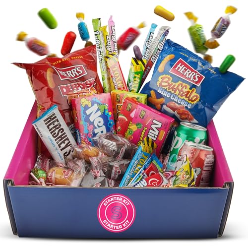 Amerikanische Süßigkeiten Box [Mystery Snackbox USA] - Süßigkeitenbox aus Amerika als Geschenk, Überraschungsbox & Süßigkeiten für Naschkatzen | American Sweets, Candy & Snacks | Needforsweet (Small) von Needforsweet