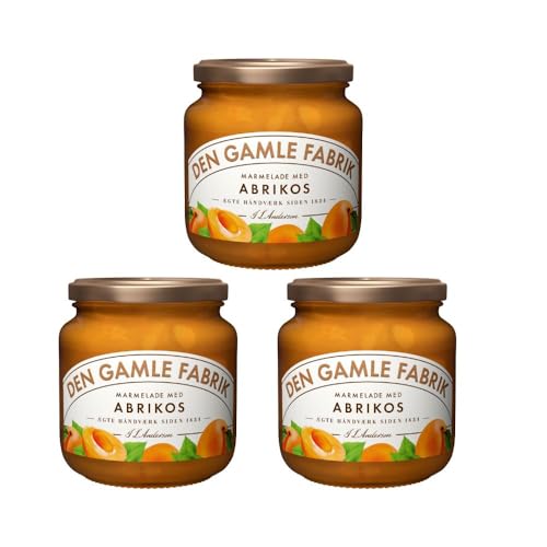 Den Gamle Fabrik Aprikosenmarmelade Dreierpack, 3x600g Gourmet Fruchtmarmelade von Needforsweet