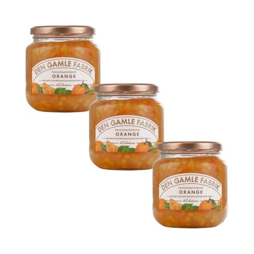 Den Gamle Fabrik Orangenmarmelade Dreierpack, 3x380g Gourmet Fruchtmarmelade von Needforsweet