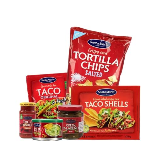 Fiesta Taco Set - Komplettpaket für 12 Tacos mit Dips & Gewürzen von Needforsweet