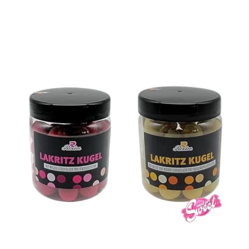 Fruchtexplosion Lakritzkugeln - Himbeer & Passionsfrucht Mixbox 585g von Needforsweet