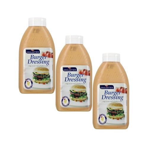 Graasten Burger Dressing 3x 425g - Cremig, würzig und perfekt für deine Burgerkreationen von Needforsweet von Needforsweet