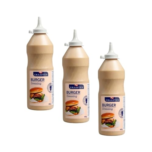 Graasten Burgerdressing 3x 900g - Perfekte Ergänzung für BBQ und Grillabende by Needforsweet von Needforsweet