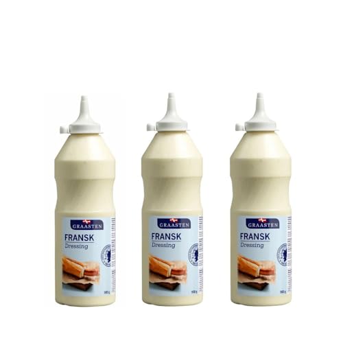 Graasten Fransk Dressing 900g Dreierpack - Premium Französisches Salatdressing/Hotdog -Feinschmecker von Needforsweet