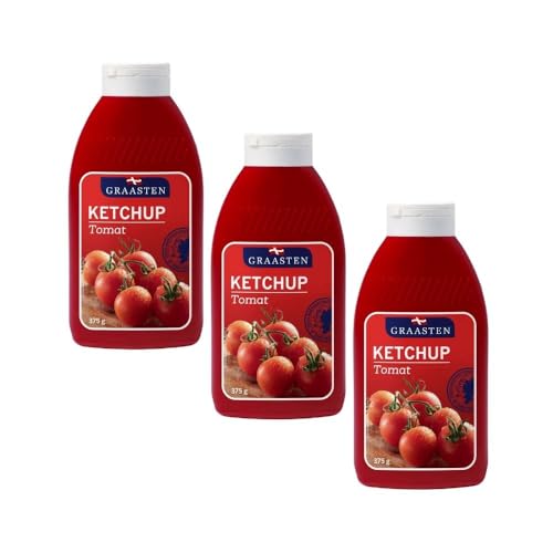 Graasten Ketchup 3er Pack 3x 375g für die perfekte Grillparty und BBQ-Nacht by Needforsweet von Needforsweet