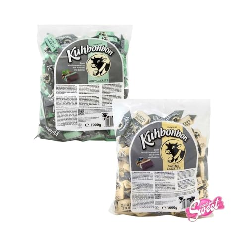 Kuhbonbon Ultimate Lakritz Mix 2x1kg - Sahne Lakritz & Mint Lakritz von Needforsweet