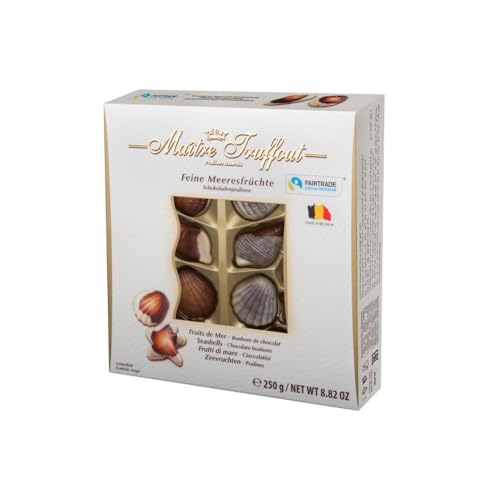 Maitre Truffout 6er Pack feine Belgische Meeresfrüchte Pralinen 250g - Elegante Schokoladenkunst für Naschkatzen by Needforsweet von Needforsweet