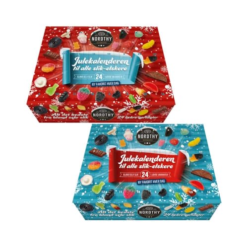 Nordthy Adventskalender rot & blau 2 x 442g - Doppelte Freude von Needforsweet