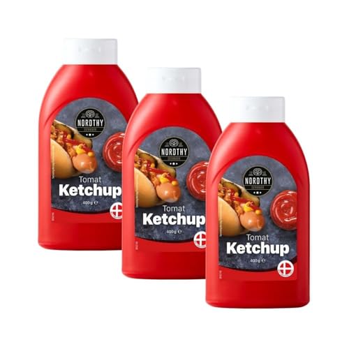 Nordthy Ketchup 3er Pack (1200ml) - Genuss in Flaschen von Needforsweet