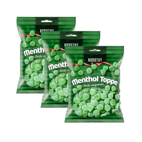 Nordthy Menthol-Toppe 3x750g - Erfrischende Süßigkeiten für Menthol-Liebhaber von Needforsweet