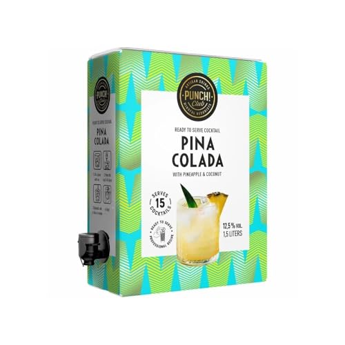 Punch Club Pina Colada 12,5% Vol. - Tropischer Cocktail Genuss in 1,5L Box, ideal für Partys und Sommernächte by Needforsweet von Needforsweet