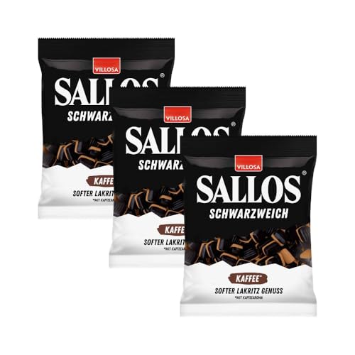 SALLOS Schwarzweich Kaffee 3x200g – Intensiver Lakritz-Kaffee Genuss von Needforsweet