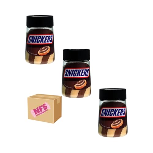 Snickers Brotaufstrich 3er-Set – Frühstücksheld 3x350g im Needforsweetkarton von Needforsweet