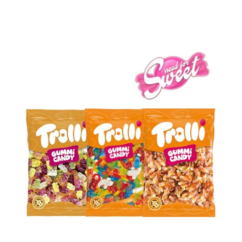 Trolli Mega Mix Weingummi Box - 3kg Sortenpack: Fun for All, Super Bären, Cola Flaschen von Needforsweet